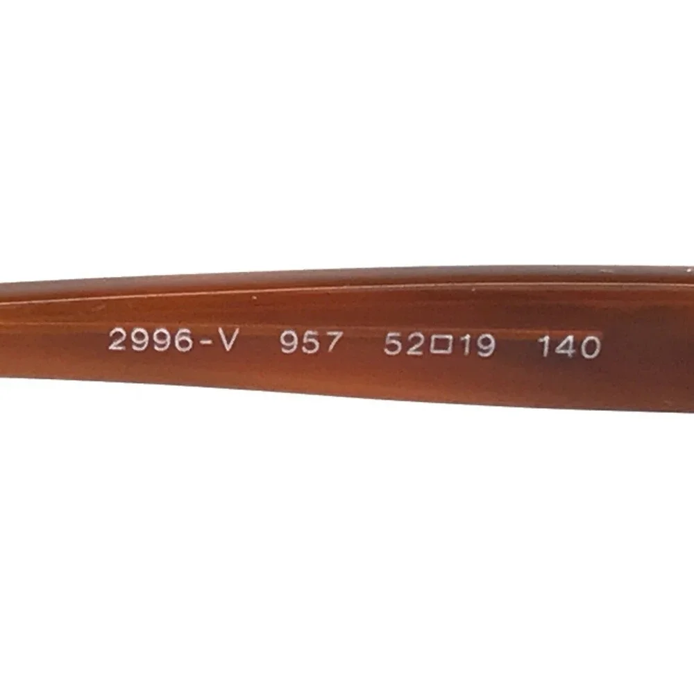 Persol Eyeglasses Frames 2996-V 957 Brown Square Full Rim 52-19-140